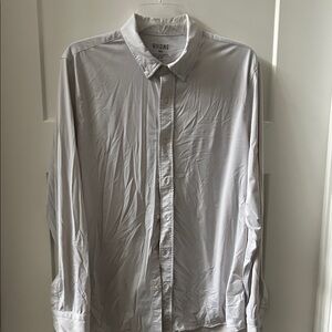 Rhone Commuter Men's Light Gray Button Down Shirt Sz XL